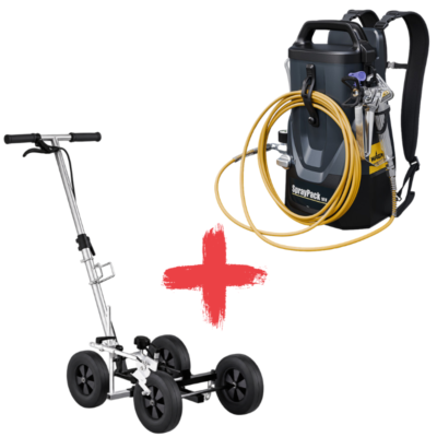 Oferta 2 en 1: Wagner LineCart con SprayPack 18V